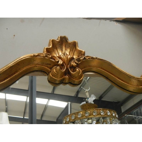 189 - A good oval gilt framed mirror, 41'' x 31''