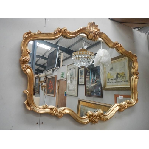 189 - A good oval gilt framed mirror, 41'' x 31''