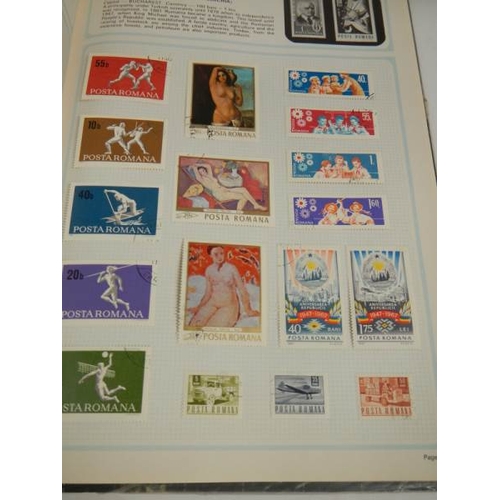 248 - A collection of postage stamps in 4 albums.