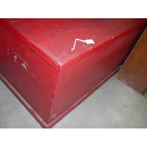 263 - An old painted pine tool box.