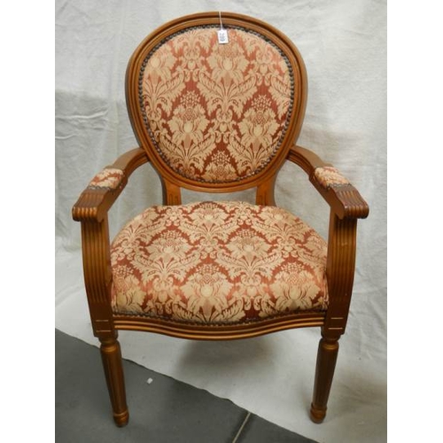 289 - An early 20th century gilded bedroom chair in good clean order,