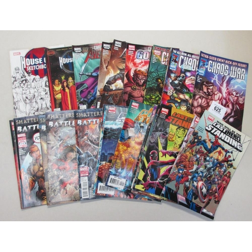 625 - Marvel comics series Last Hero Standing 1-5, Last Planet Standing 1-5, House of M 001, 2, Battle Sca... 