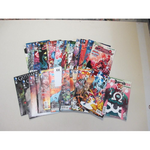 634 - DC comics including Gotham by Midnight,The Darkseid War Special 1, Justice Legue 46-52 and 21 Red La... 