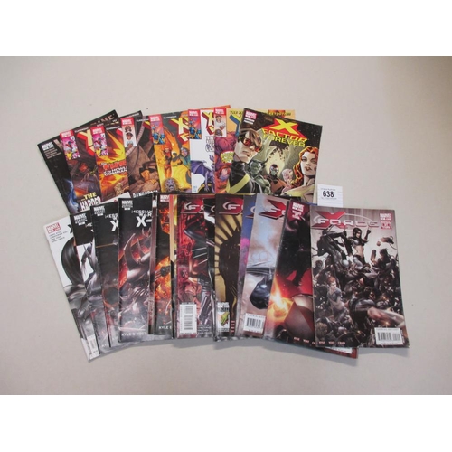 638 - Marvel comics X-Force series 2-17, X-Men Forever 1,2,3-8 etc