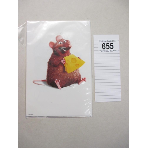 655 - A sealed pack of Disney Ratatouille postcards