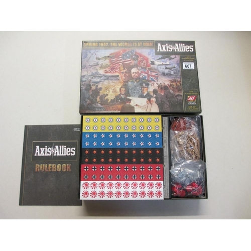 667 - A new Axis and Allies Spring 1942 The World is at War boxed game - game not sealed but contents unop... 