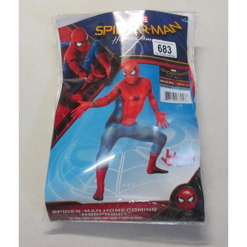 683 - An adult XL Spider-man Homecoming Morpsuit costume