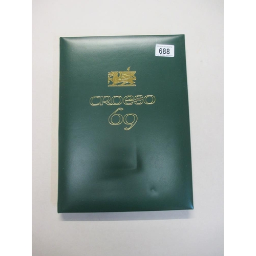 688 - Antiquarian  and Collectable book Croeso 69 No 21 of 150 limited edition, book 1 was presented to H ... 