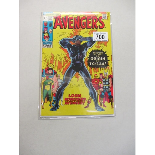 700 - Marvel comics The Avengers 87 Origin of Black Panther