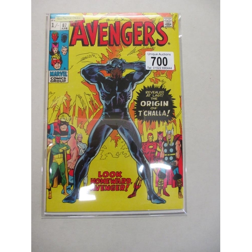 700 - Marvel comics The Avengers 87 Origin of Black Panther