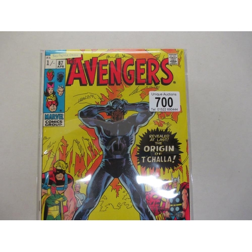 700 - Marvel comics The Avengers 87 Origin of Black Panther