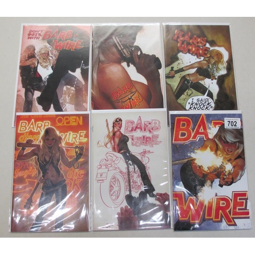 702 - 6 Barb Wire variant edition comics