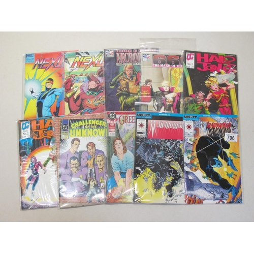 706 - 10 1st edition comics in plastic covers including Shadowman, Green Arrow, Nexus etc