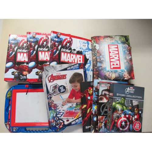 717 - 3 folders of How to Draw Marvel magazines, Marvel books, annuals etc