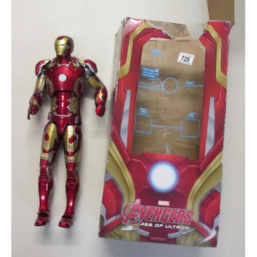 725 - A boxed figure of Iron Man Avengers Age of Ultron