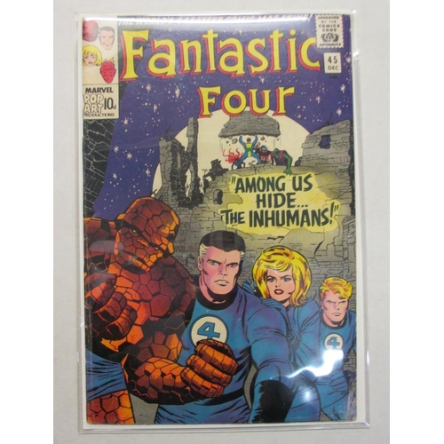 729 - 3 early issues of Marvel Fantastic Four 45, 48, 55