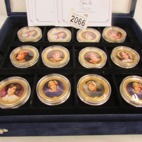 2066 - A cased mint set of Cook Island $1 coins 'Portraits of a Princess' depicting Princess Diana.