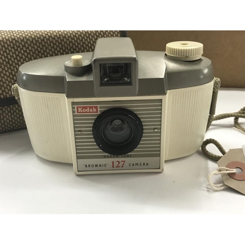 2330 - A Kodak Brownie 127 Albino camera with Dakon lens and original makers case (part of 5000 examples ma... 