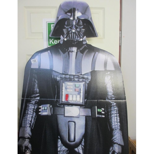 733 - A Star Wars Darth Vader standee 77 inches high (195cm)