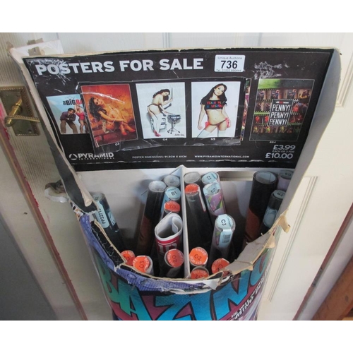 736 - A Posters For Sale box with approximately 20 posters