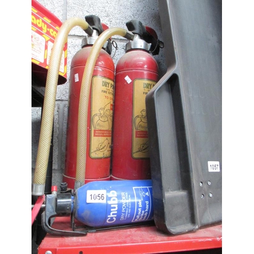 1056 - 3 dry powder fire extinguishers