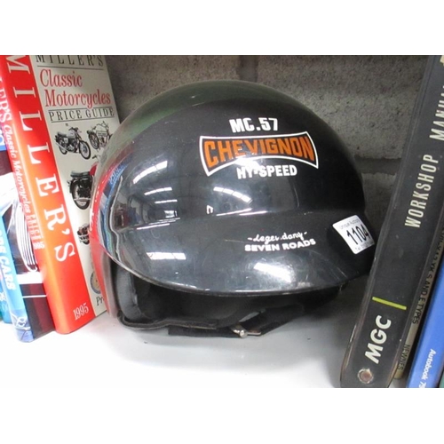 1104 - A Chevignon MC 57 classic style motorcycle helmet