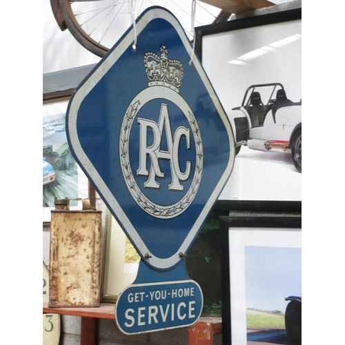 1155 - A RAC double side enamel sign