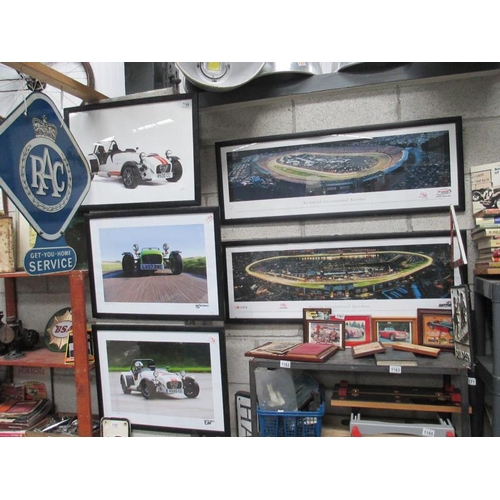 1156 - 2 Daytona HG posters and 3 limited edition performance car prints