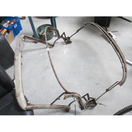 1207 - An Austin Healey 3000 MK2A/3 BS7/BJ8 hood frame