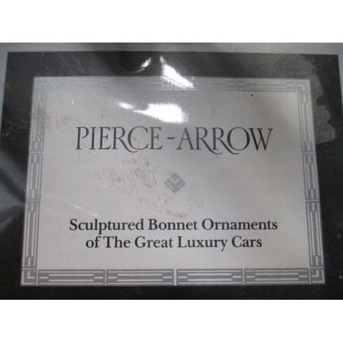 1293 - A Franklin Mint copy of a Pierce Arrow car mascot certificate