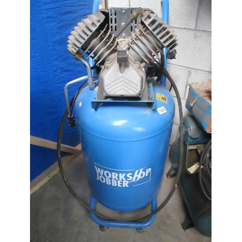 1005 - A 3HP 100 litre 9 bars/130psi workshop compressor single phase