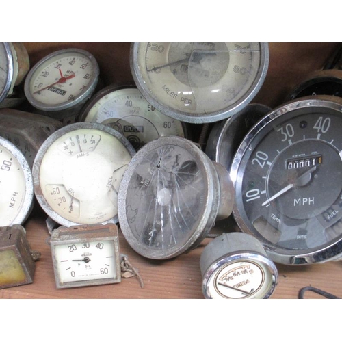 1048 - A good array of speedometers, temp and fuel gauges etc