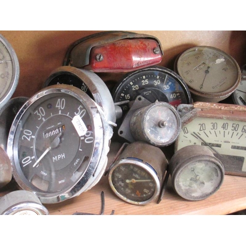 1048 - A good array of speedometers, temp and fuel gauges etc