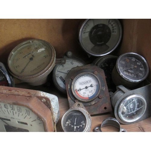 1048 - A good array of speedometers, temp and fuel gauges etc