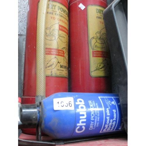 1056 - 3 dry powder fire extinguishers