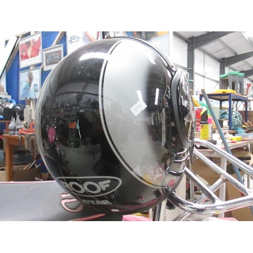 1240 - Four good full face motorcycle helmets 3 large and 1 medium including Roof Star