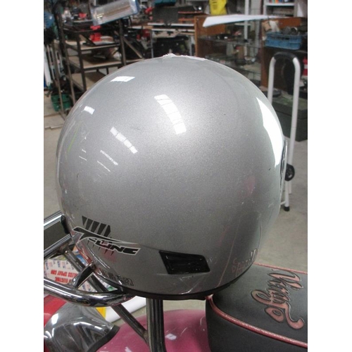 1240 - Four good full face motorcycle helmets 3 large and 1 medium including Roof Star