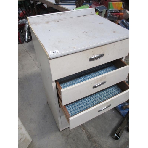 1461 - A sturdy 5 drawer workshop/shed cabinet.