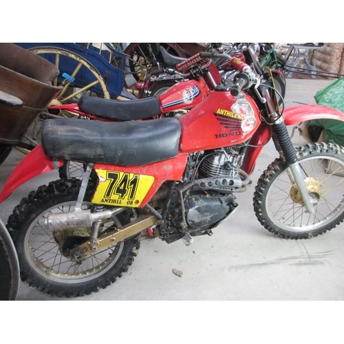 1480 - An XL250 trial bike, turns over, compression good, non running.