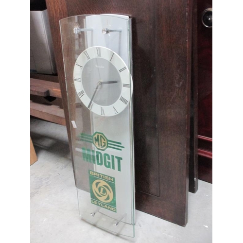 1506 - A B.L. MG Midget wall clock.