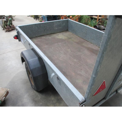 1511 - An Ifor Williams trailer 4' 6'' galvanised plant trailer with ramp tailboard