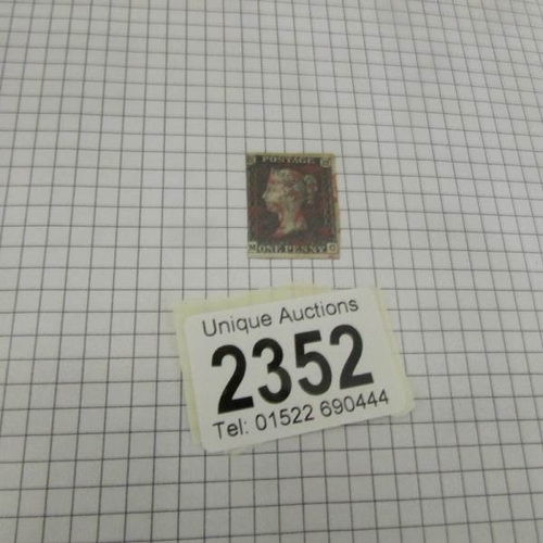 2352 - A folder of UK stamps including a penny black, 21 penny reds, 13 twopenny blues and other stamps fro... 