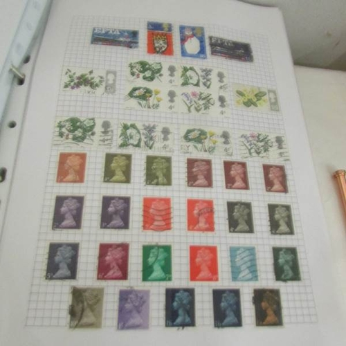 2352 - A folder of UK stamps including a penny black, 21 penny reds, 13 twopenny blues and other stamps fro... 