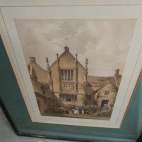 2375 - 17 19th century architecturals print depicting interiors of stately homes, all titled.