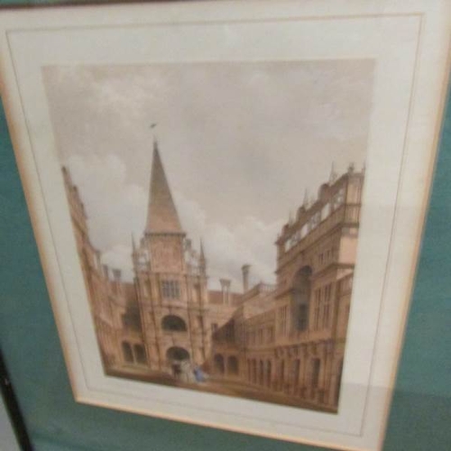 2375 - 17 19th century architecturals print depicting interiors of stately homes, all titled.