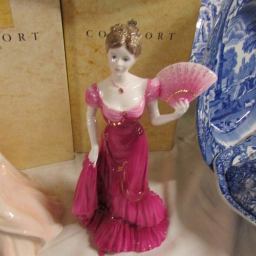 2425 - 5 boxed coalport figurines including Bolero, Jaqueline, Anthea etc.,