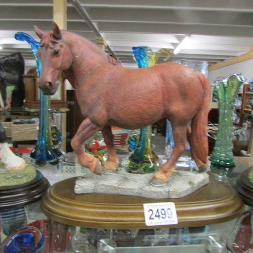 2499 - 3 Country Artist's horse figures - Free Time, Suffolk Punch (boxed) and Free as the Wind (boxed).