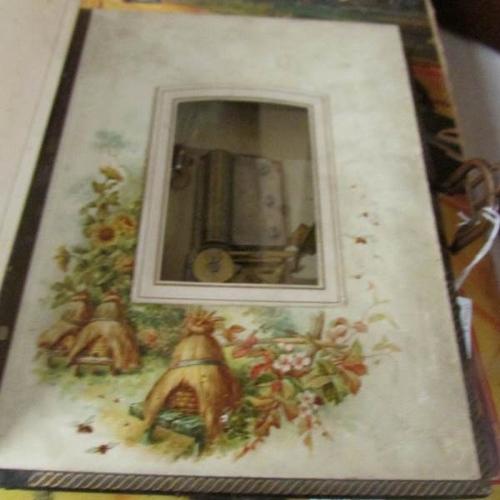 2507 - A Victorian musical photograph album.

Movement in good working order but does not stop when catch i... 