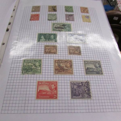 2520 - 3 folders of mainly commonwealth stamps including good Victorian selection.