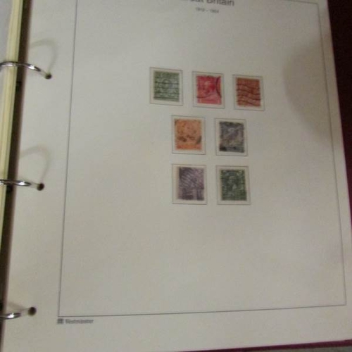 2624 - 4 albums of GB stamps, one inlcudes 3 penny red and other Victorian stamps other 3 albums mint Gb st... 